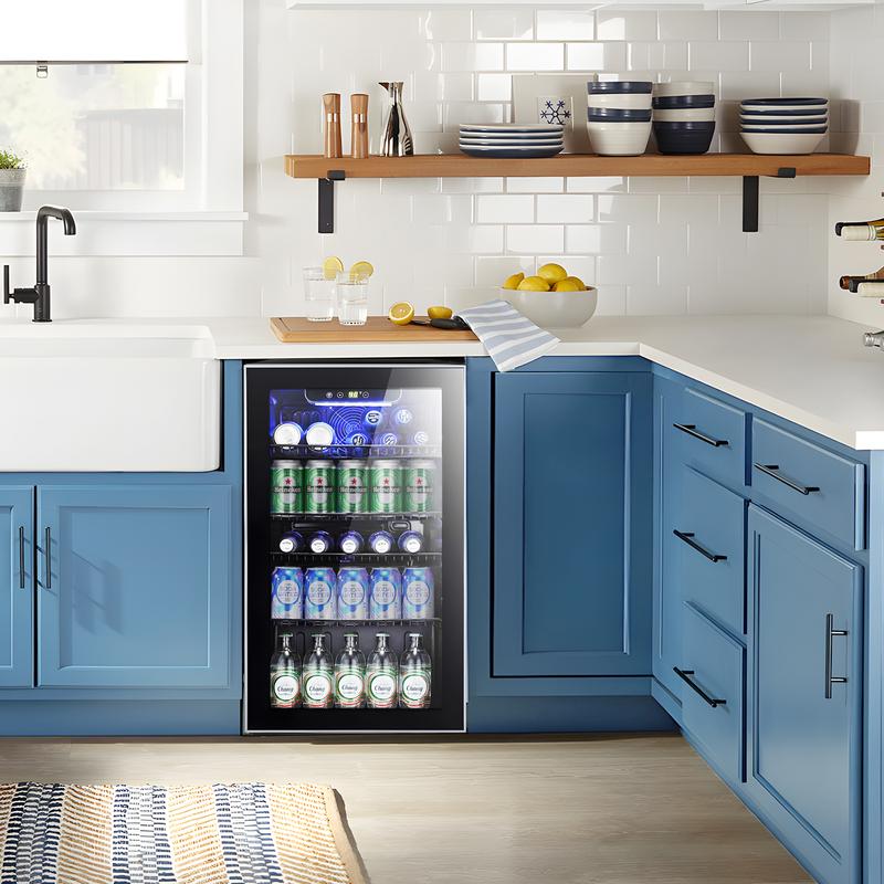 30-Can Beverage Cooler – Antarctic Star Wine Fridge for Home, Office, or Bar