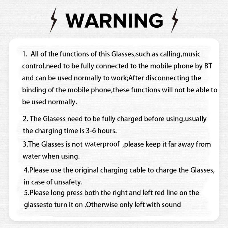 SENBONO Smart Glasses – Wireless Bluetooth Audio, Anti-Blue Light Lenses, Built-in Mic, Smart Sports Glasses for Everyday Use