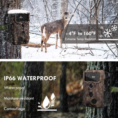 Hunting Trail Camera – 4K 48MP Motion Activated Cam with Night Vision & Waterproof Design
