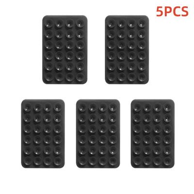GUUGEI Silicone Suction Cup Wall Stand – Anti-Slip Phone Holder Mat, Square Multifunctional Mount for Bathroom, Kitchen, Desk, or Wall Use