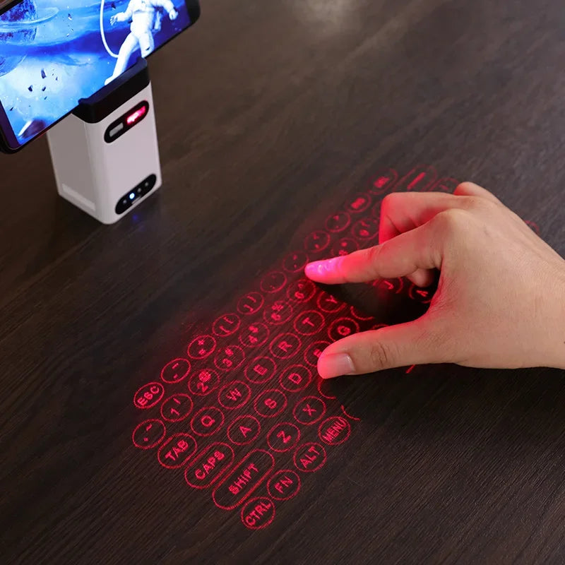 Virtual Laser Keyboard – Bluetooth Wireless Projection Keyboard with Touch Mouse for Phone, Tablet, Laptop & Computer