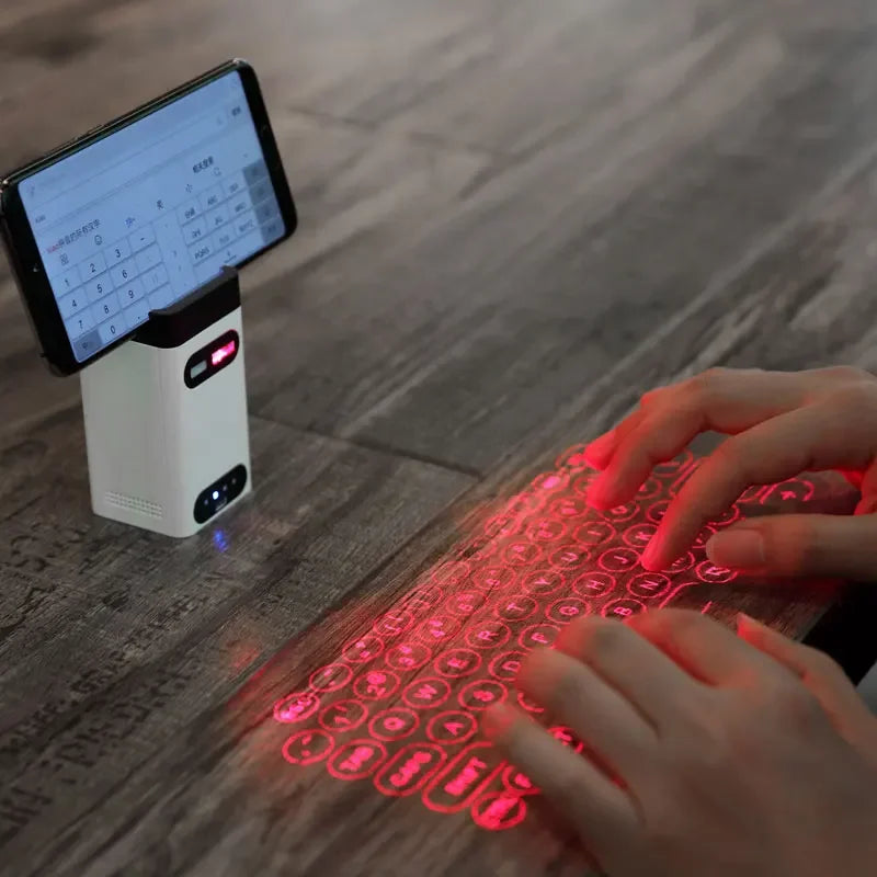 Virtual Laser Keyboard – Bluetooth Wireless Projection Keyboard with Touch Mouse for Phone, Tablet, Laptop & Computer