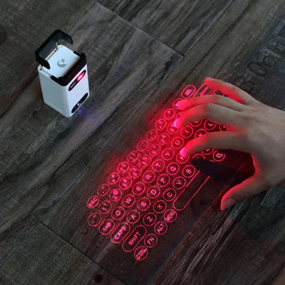 Virtual Laser Keyboard – Bluetooth Wireless Projection Keyboard with Touch Mouse for Phone, Tablet, Laptop & Computer