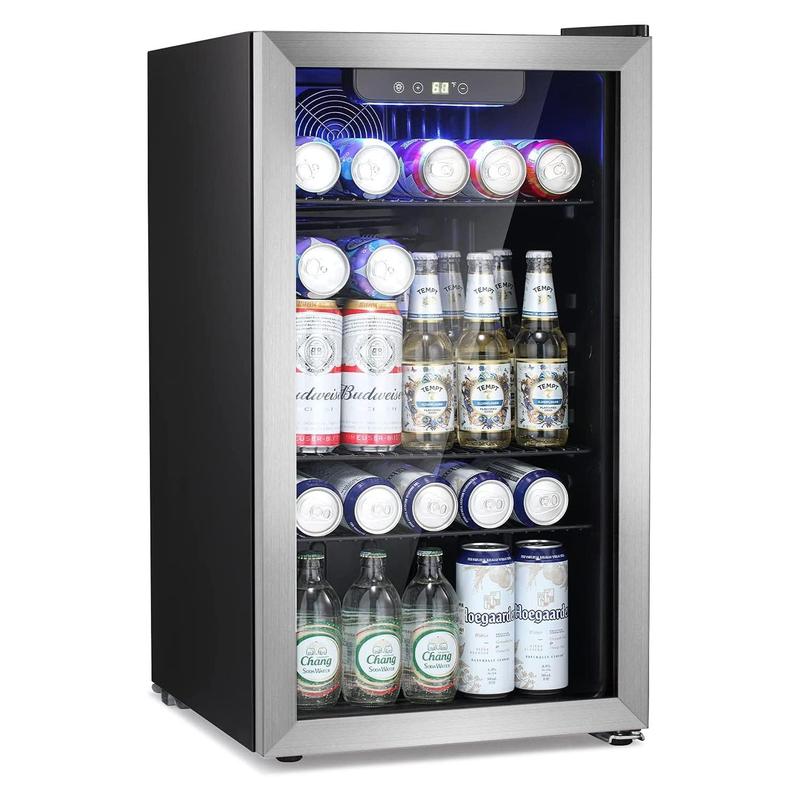 30-Can Beverage Cooler – Antarctic Star Wine Fridge for Home, Office, or Bar