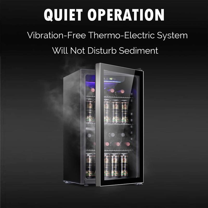 30-Can Beverage Cooler – Antarctic Star Wine Fridge for Home, Office, or Bar