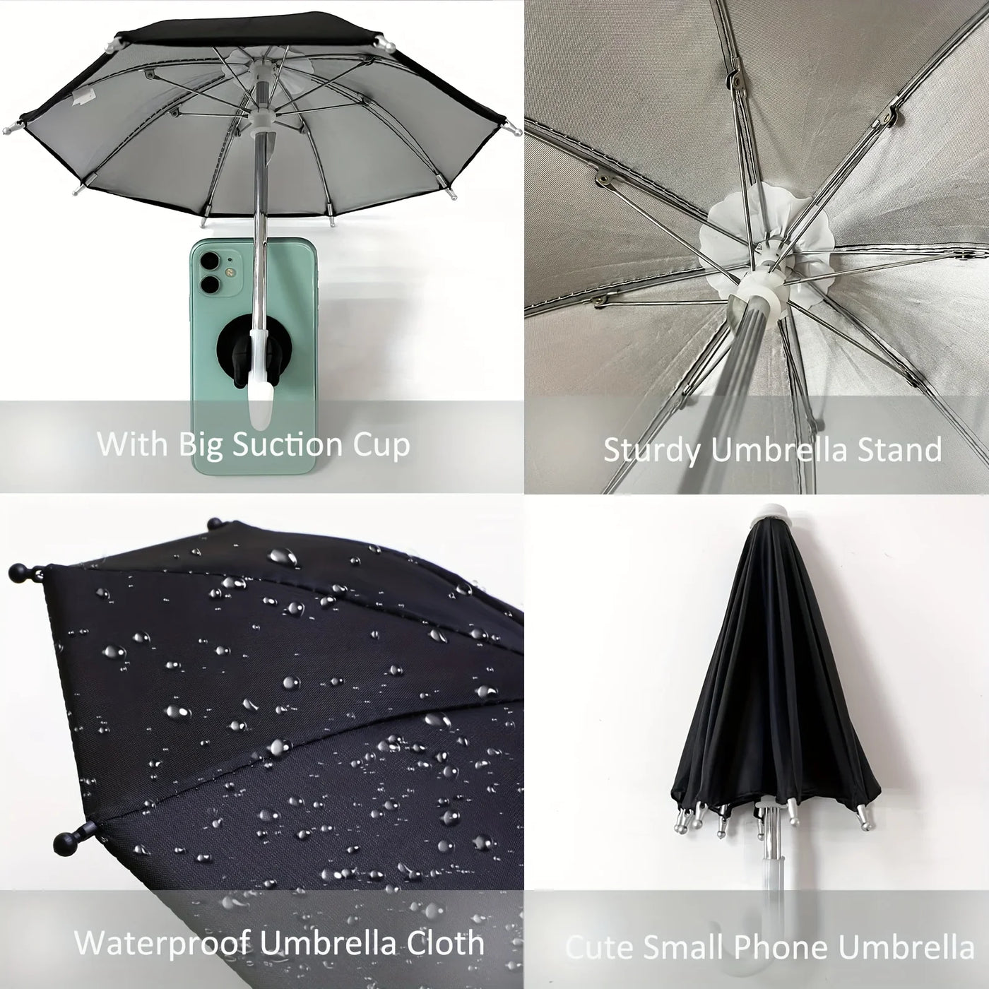 Mini Umbrella Phone Stand – Waterproof Holder for Outdoor Use