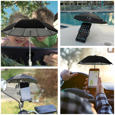 Mini Umbrella Phone Stand – Waterproof Holder for Outdoor Use