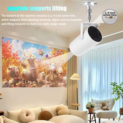 HY300 Plus 4K Android Mini Projector – HD Home Theater