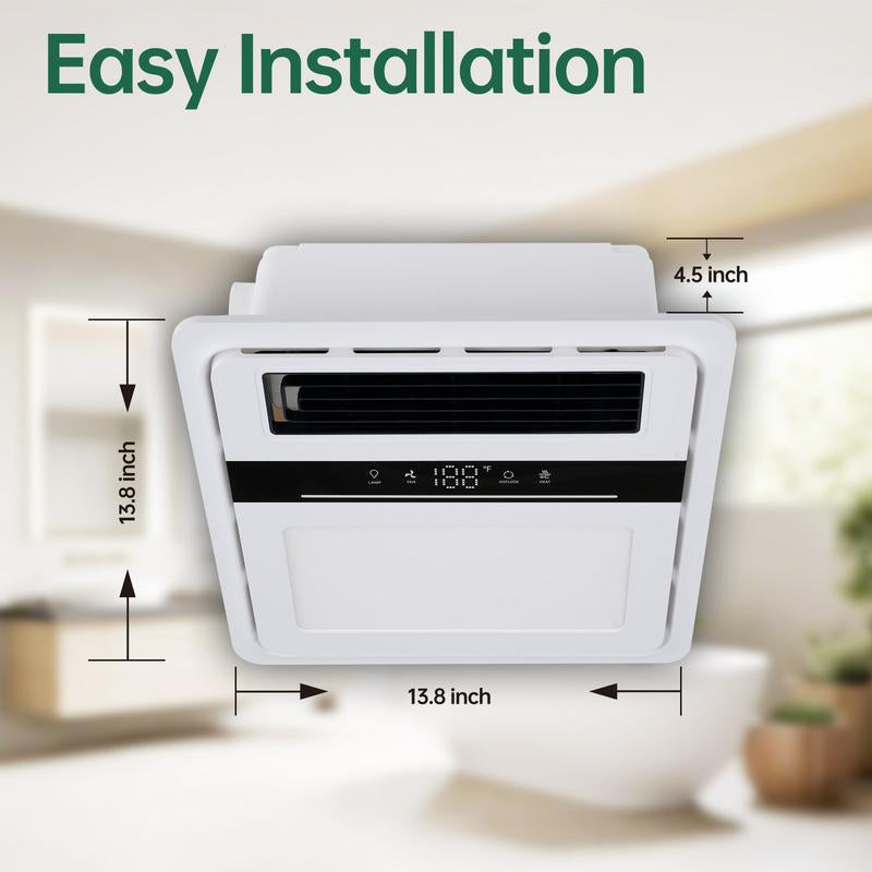 4-in-1 Bathroom Exhaust Fan – Light, Heater, Ventilation & Remote Control (1700W)