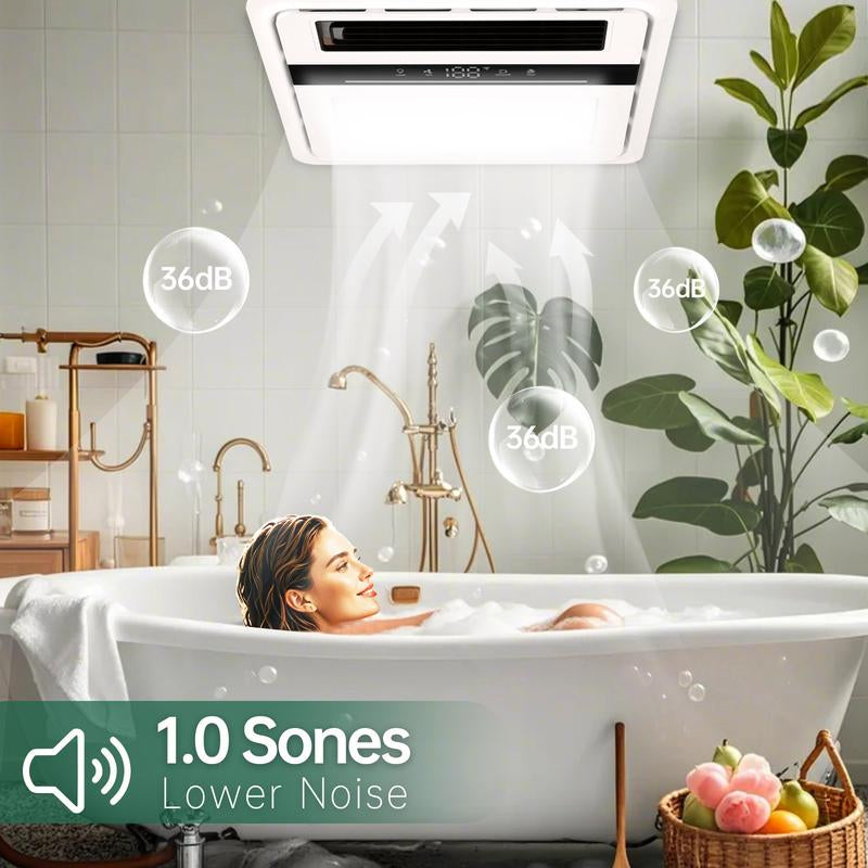 4-in-1 Bathroom Exhaust Fan – Light, Heater, Ventilation & Remote Control (1700W)