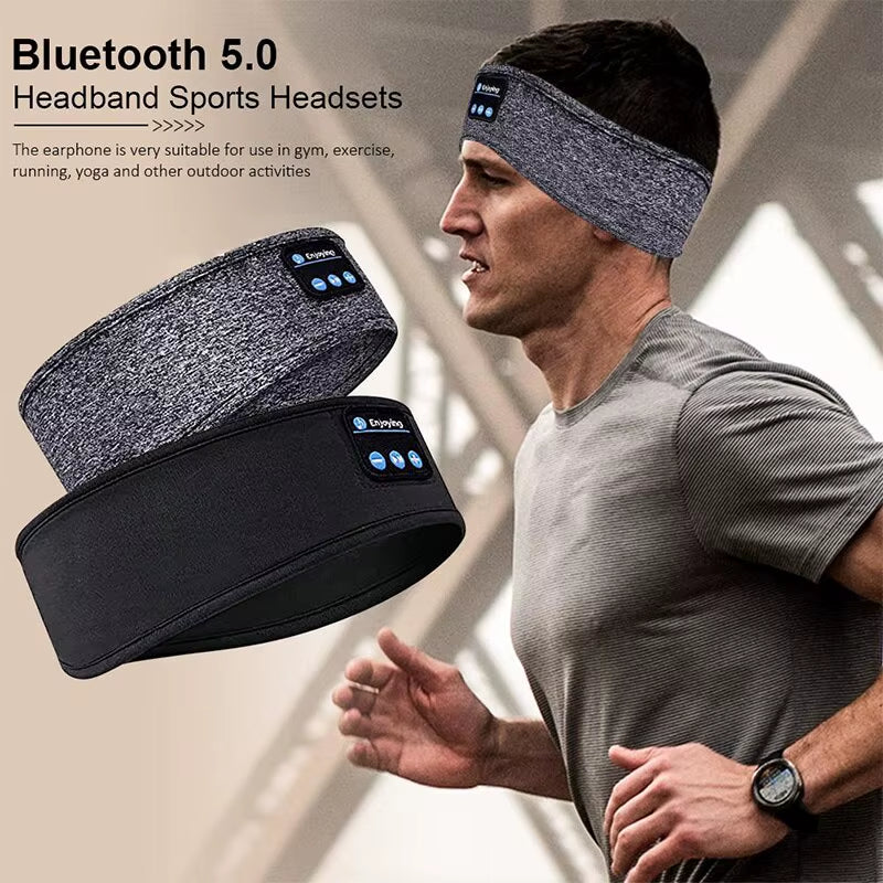 Bluetooth Sleep Headphones – Headband with Music & Eye Mask for Comfort