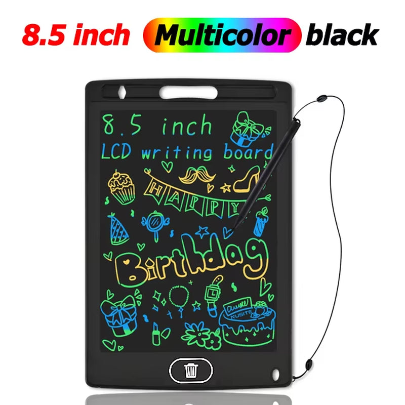 LCD Writing Tablet for Kids – 8.5/12 Inch Digital Drawing Pad, Reusable Handwriting Board, Electronic Doodle Toy Gift for Boys & Girls