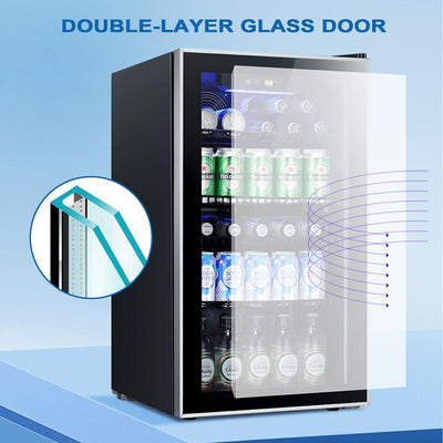 30-Can Beverage Cooler – Antarctic Star Wine Fridge for Home, Office, or Bar
