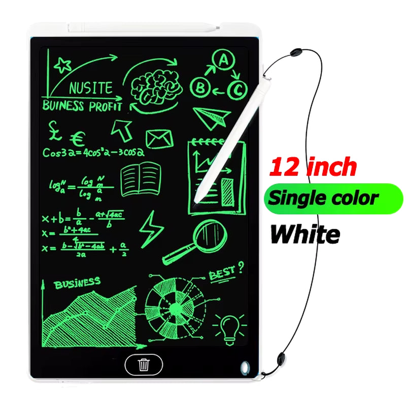 LCD Writing Tablet for Kids – 8.5/12 Inch Digital Drawing Pad, Reusable Handwriting Board, Electronic Doodle Toy Gift for Boys & Girls