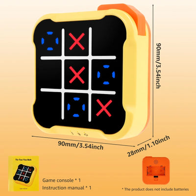 Electronic Tic Tac Toe Game - Noughts and Crosses Memory Training Toy | Portable Travel Game for Kids & Adults