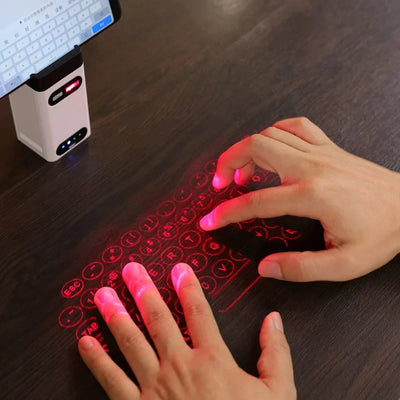 Virtual Laser Keyboard – Bluetooth Wireless Projection Keyboard with Touch Mouse for Phone, Tablet, Laptop & Computer