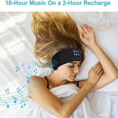 Bluetooth Sleep Headphones – Headband with Music & Eye Mask for Comfort