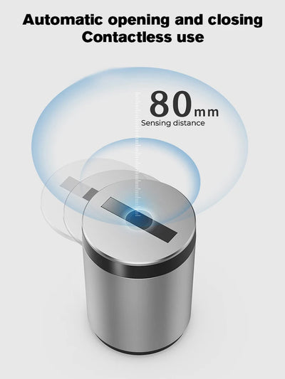 Automatic Infrared Sensor Ashtray – Smart Car & Desktop Ashtray with Auto-Opening Lid, Smoke Locking Design