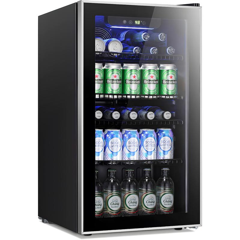 30-Can Beverage Cooler – Antarctic Star Wine Fridge for Home, Office, or Bar