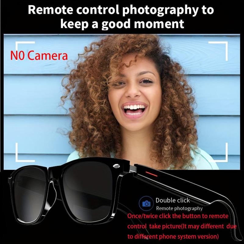 SENBONO Smart Glasses – Wireless Bluetooth Audio, Anti-Blue Light Lenses, Built-in Mic, Smart Sports Glasses for Everyday Use