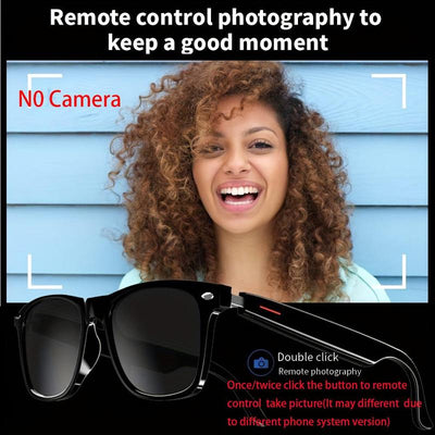 SENBONO Smart Glasses – Wireless Bluetooth Audio, Anti-Blue Light Lenses, Built-in Mic, Smart Sports Glasses for Everyday Use