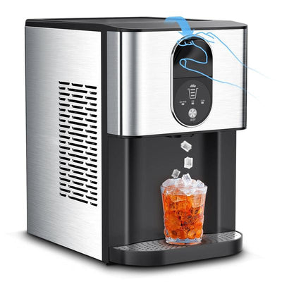Countertop Nugget Ice Maker – COWSAR 44Lbs/24H with Fast Ice & Auto Dispense