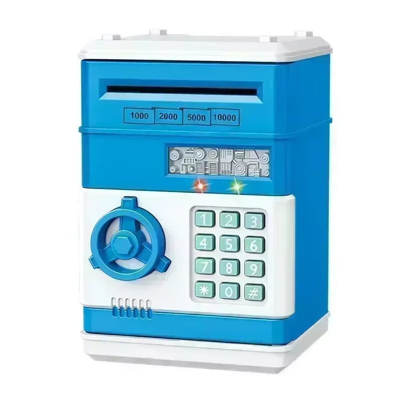 Electronic Piggy Bank for Kids – Mini ATM Money Box with Password Lock, Coin Slot & Cash Slot, Digital Safe Savings Bank for Boys & Girls