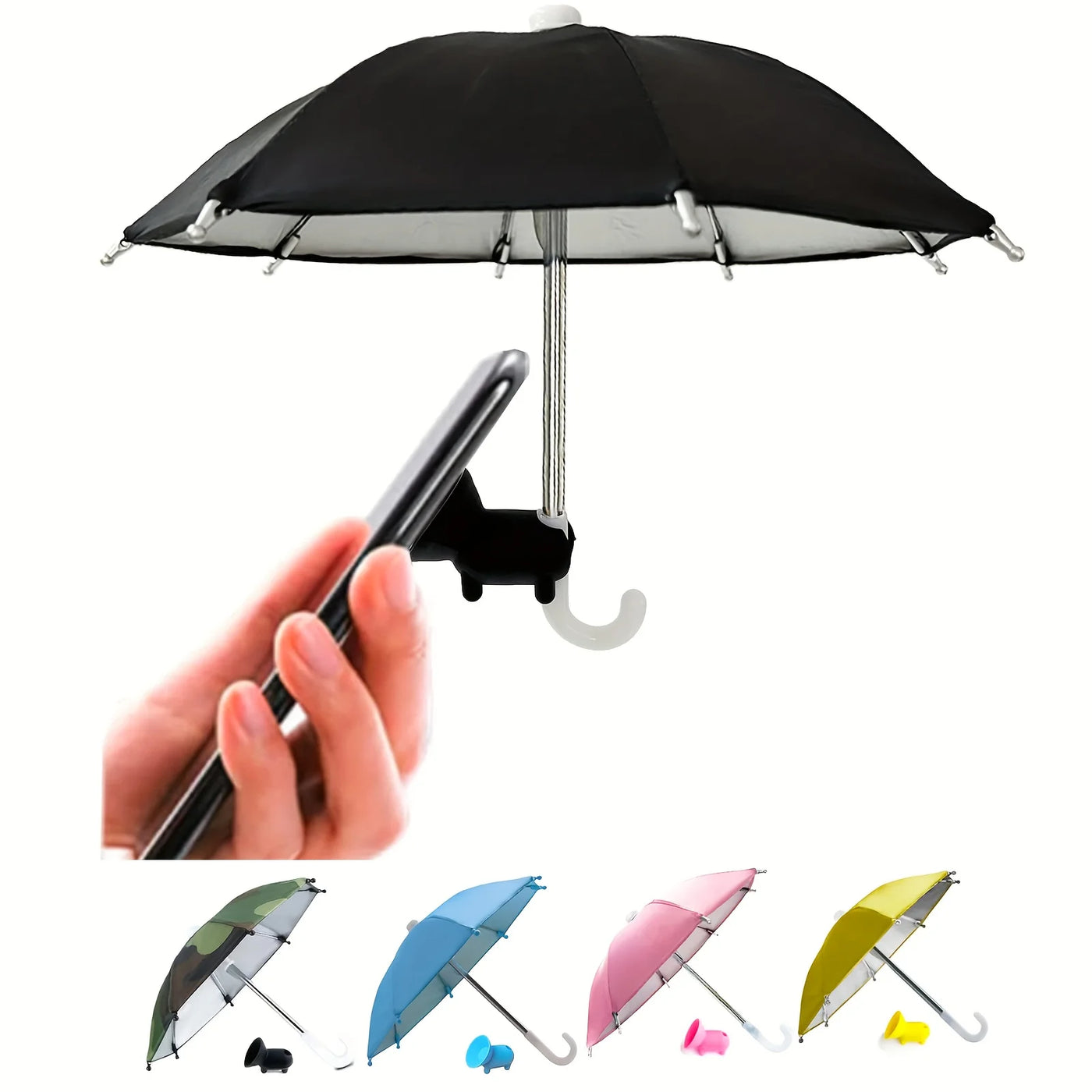Mini Umbrella Phone Stand – Waterproof Holder for Outdoor Use